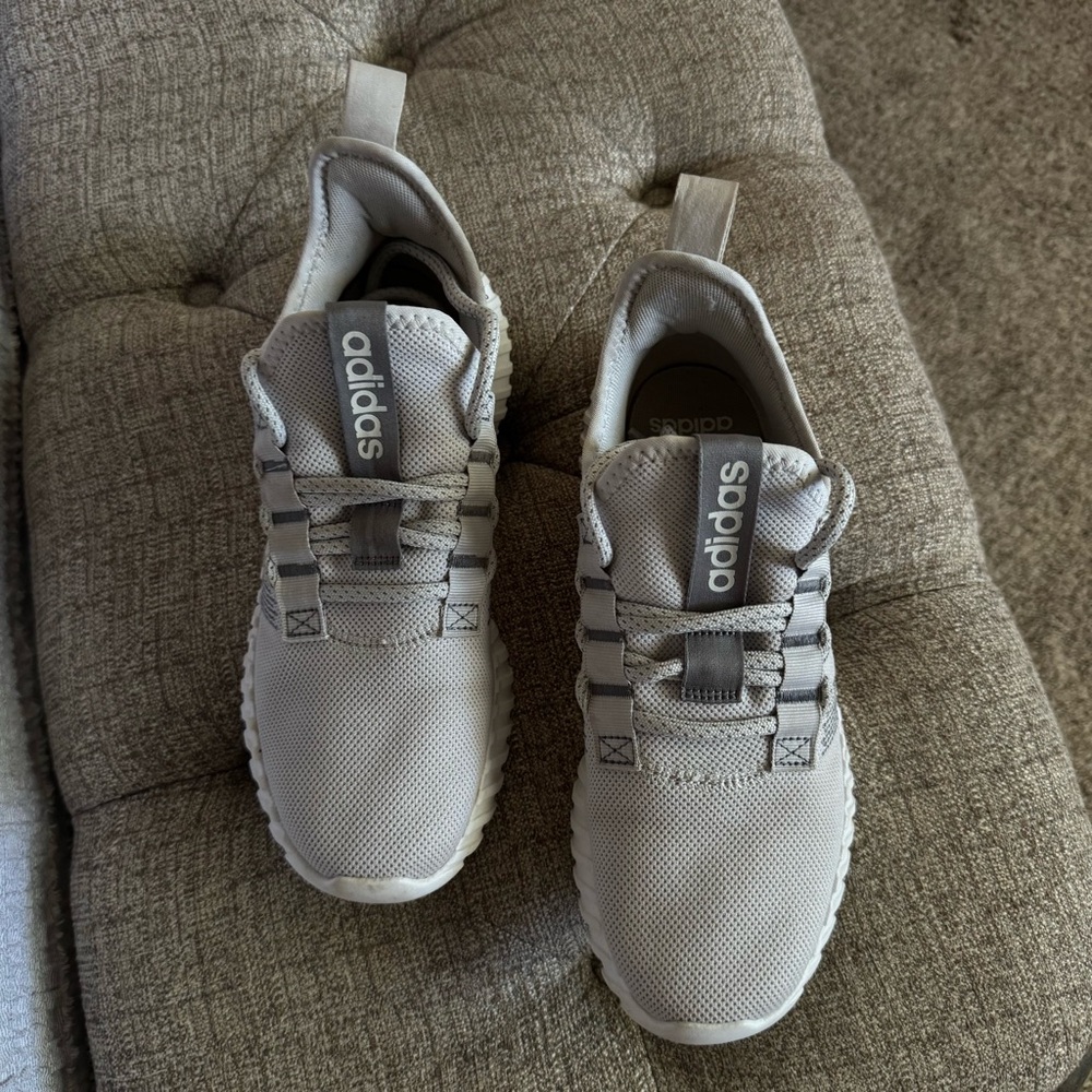 Adidas Light Gray Mesh Sneakers